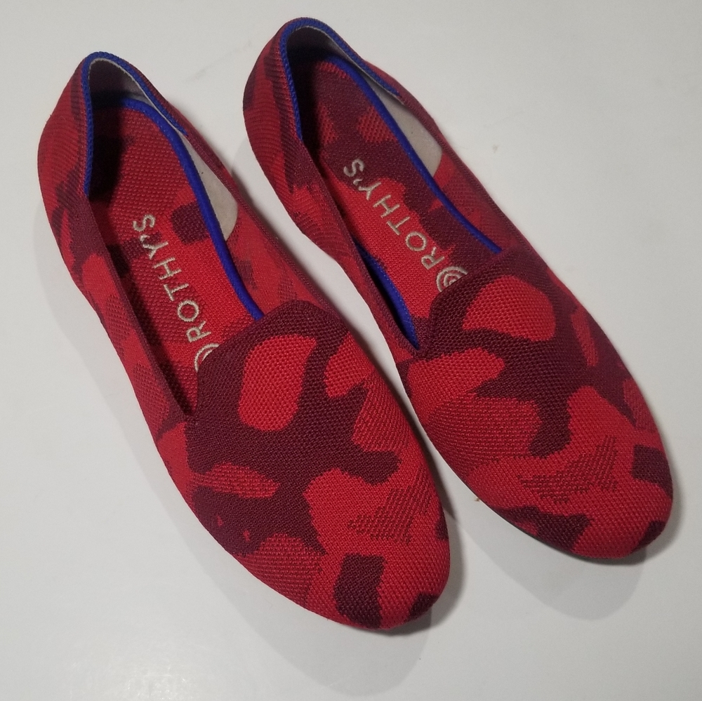 Rothy’s The Loafer in Red Camo size 8½